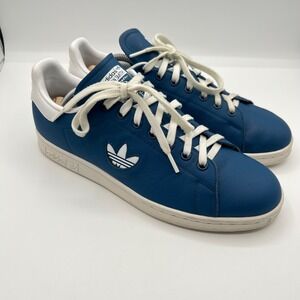 Adidas Men's Stan Smith Blue White‎ Logo Shoes Style G27998 Size US 10